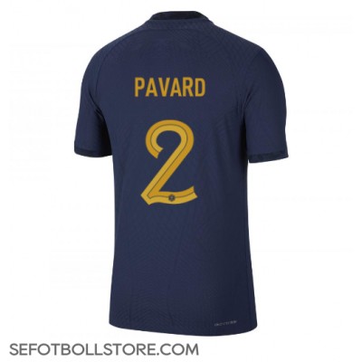 Frankrike Benjamin Pavard #2 Replika Hemmatröja VM 2022 Kortärmad